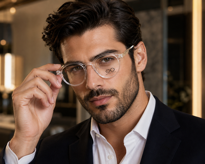RETIFOCUS Round Optical Eyeglass Frames Mixed Material Unisex