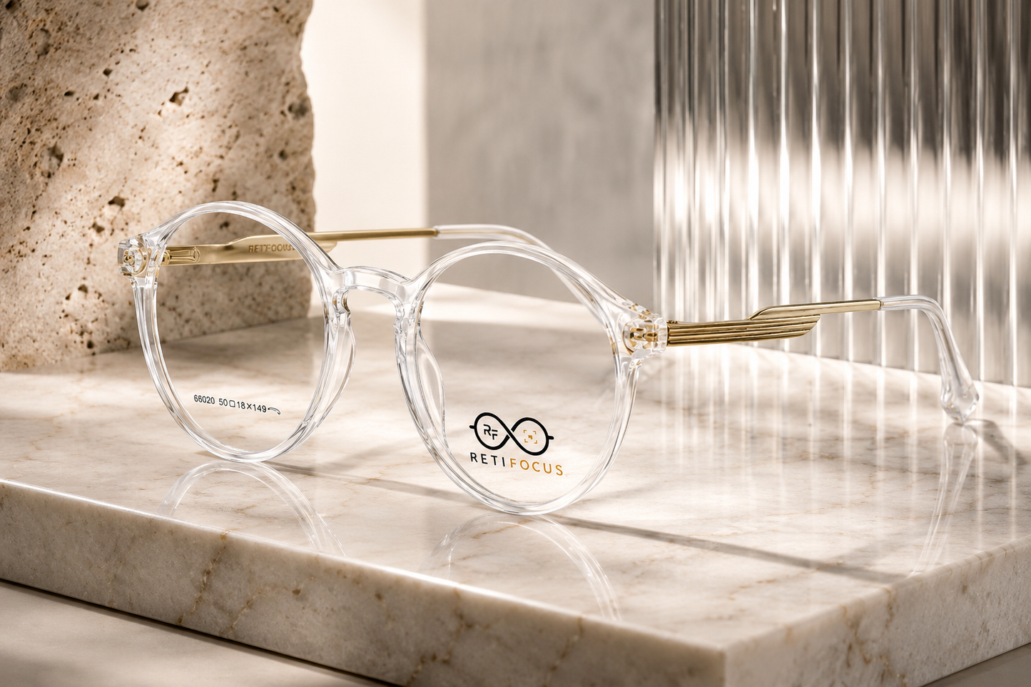 RETIFOCUS Round Optical Eyeglass Frames Mixed Material Unisex