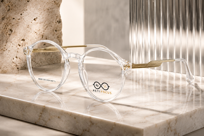 RETIFOCUS Round Optical Eyeglass Frames Mixed Material Unisex