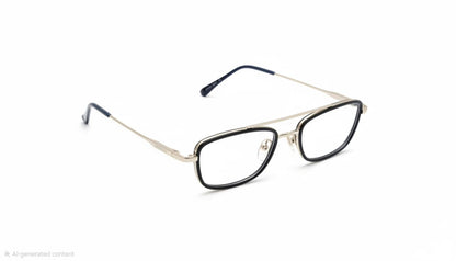 Retifocus Premium Lightweight Metal Rectangular Eyeglass Frame