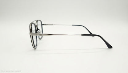 Retifocus Premium Lightweight Metal Rectangular Eyeglass Frame