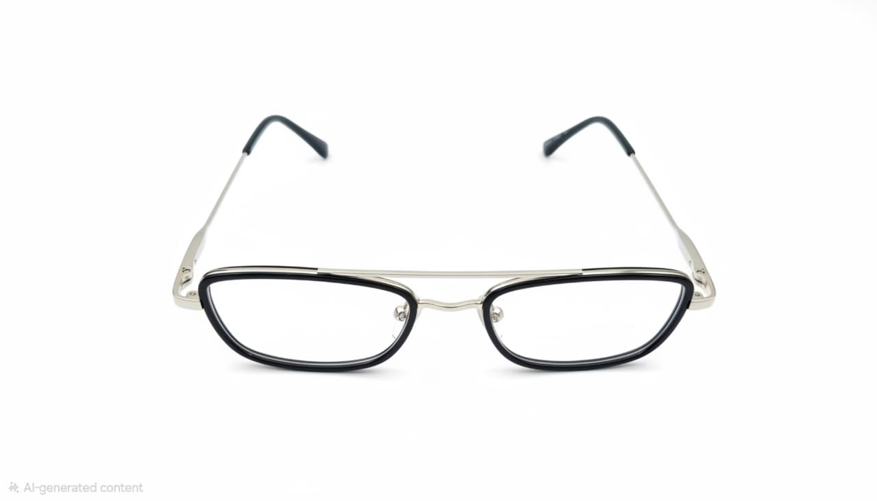 Retifocus Premium Lightweight Metal Rectangular Eyeglass Frame