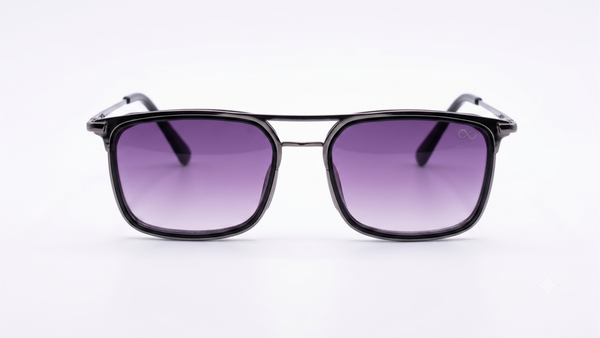 Retifocus men's rectangle metal sunglasses with sleek frame and tinted lenses, stylish accessory for sun protection.