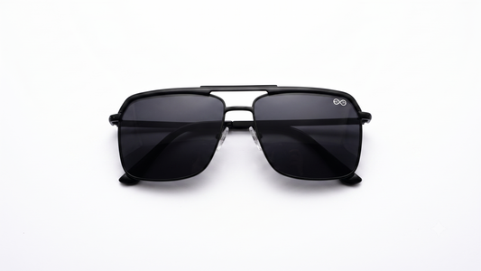 RetiFocus Metal Navigator sunglasses for men with sleek metal frame and tinted lenses, stylish and protective eyewear.