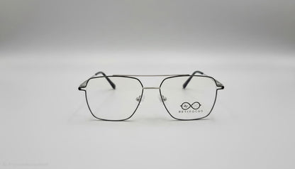 RETIFOCUS Geometric Metal Optical Frame with Double Bridge