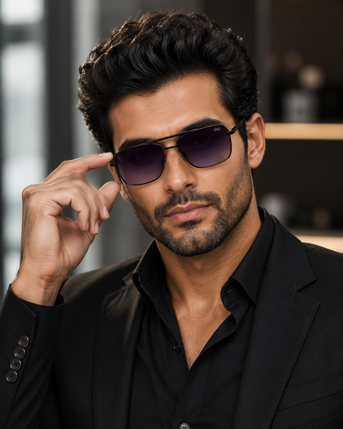 RETIFOCUS Metal Navigator Sunglasses for Men