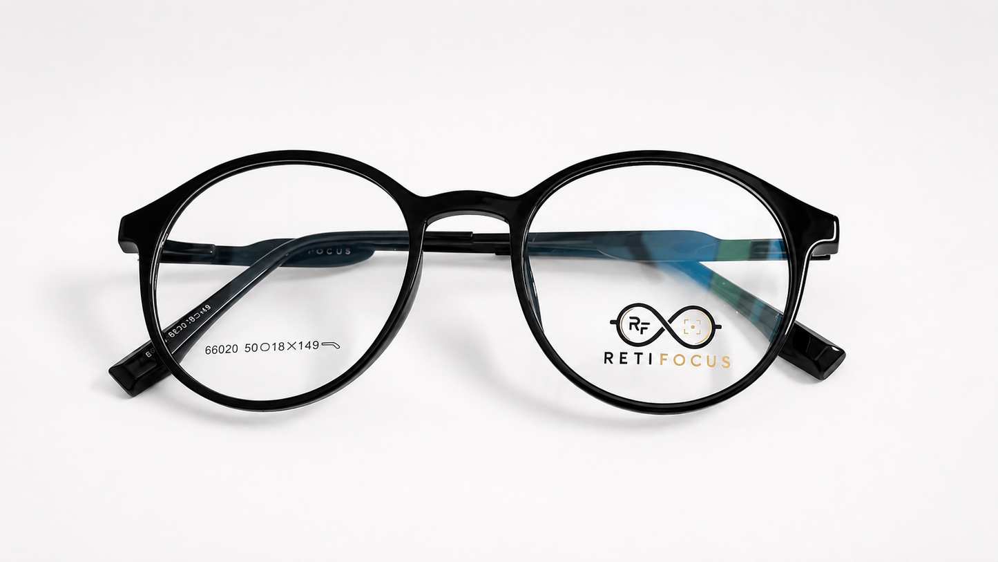 RETIFOCUS Round Optical Eyeglass Frames Mixed Material Unisex