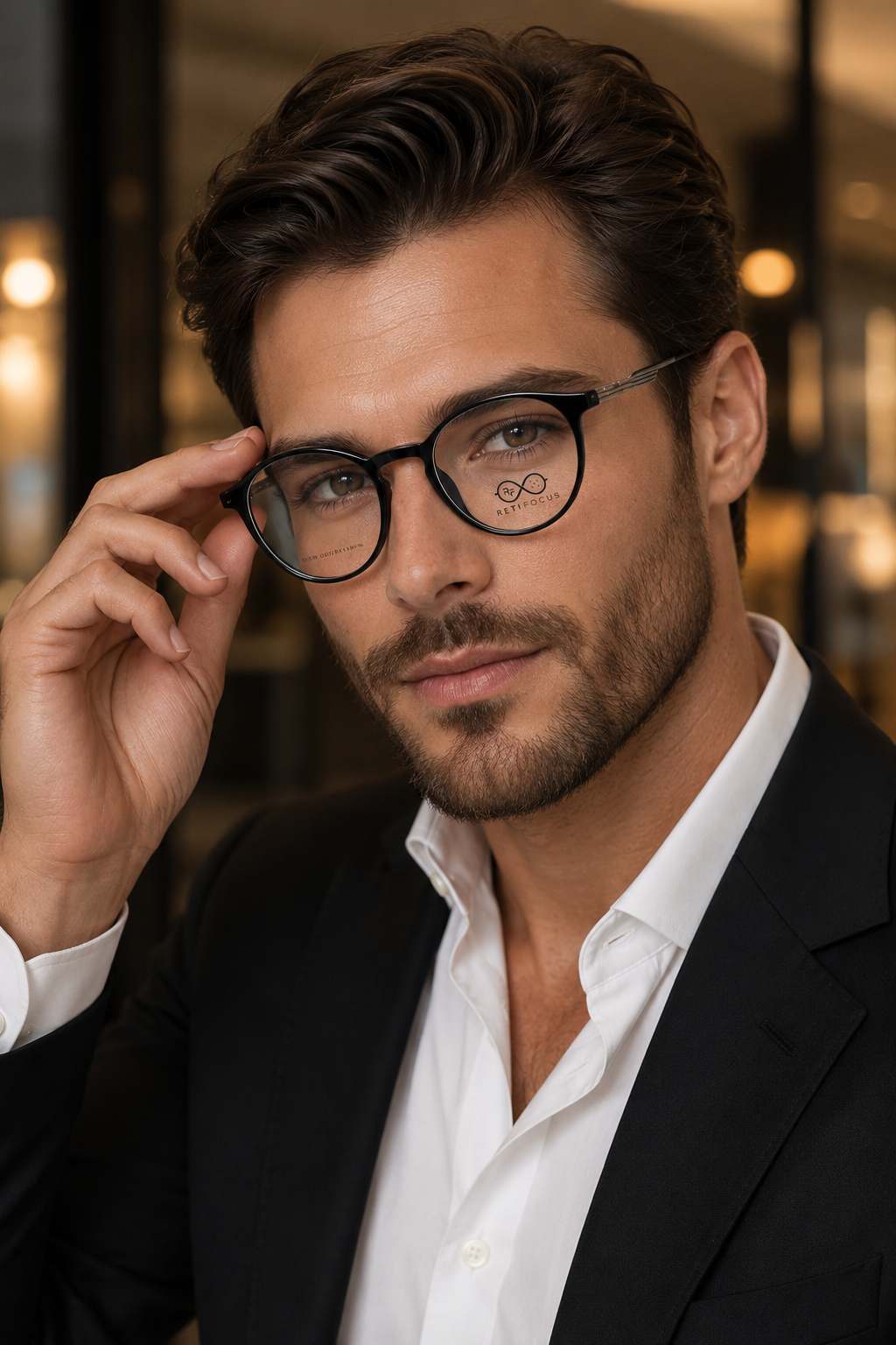 RETIFOCUS Round Optical Eyeglass Frames Mixed Material Unisex
