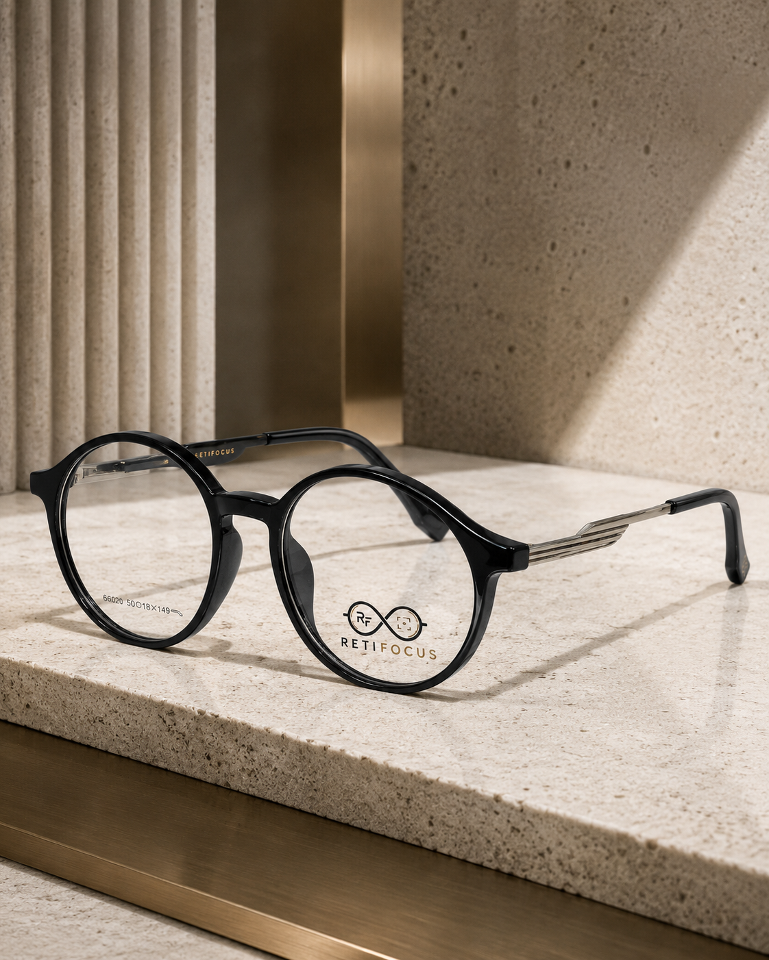 RETIFOCUS Round Optical Eyeglass Frames Mixed Material Unisex