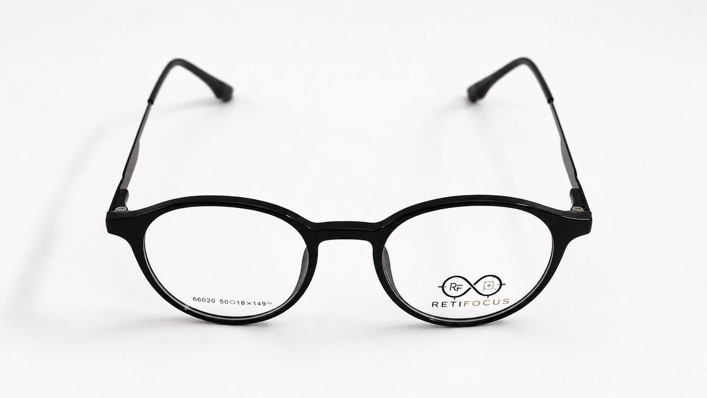 RETIFOCUS Round Optical Eyeglass Frames Mixed Material Unisex