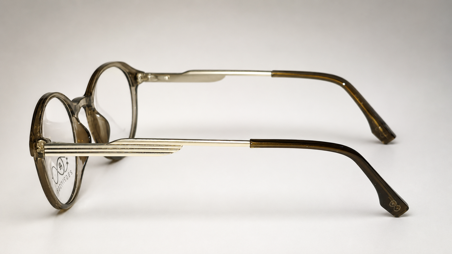 RETIFOCUS Round Optical Eyeglass Frames Mixed Material Unisex
