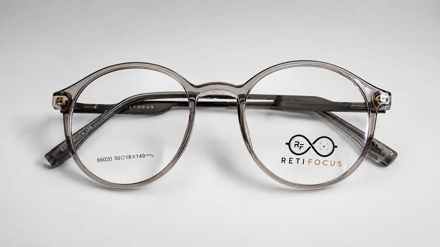 RETIFOCUS Round Optical Eyeglass Frames Mixed Material Unisex