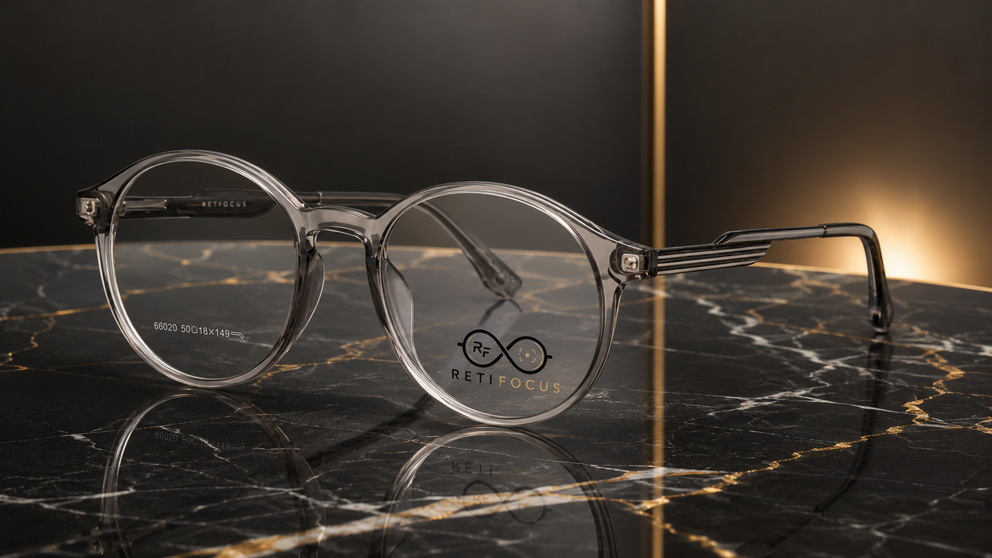 RETIFOCUS Round Optical Eyeglass Frames Mixed Material Unisex