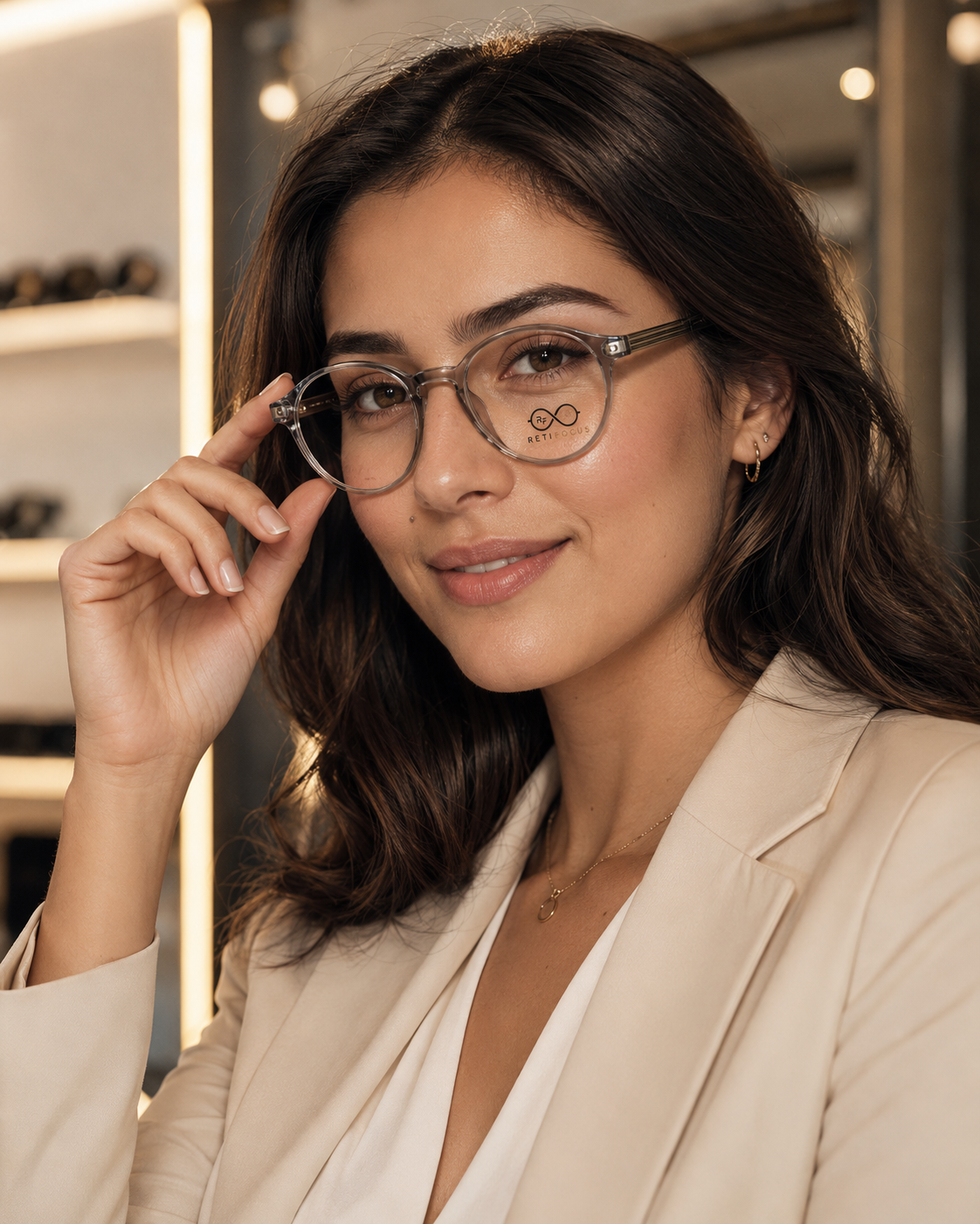 RETIFOCUS Round Optical Eyeglass Frames Mixed Material Unisex