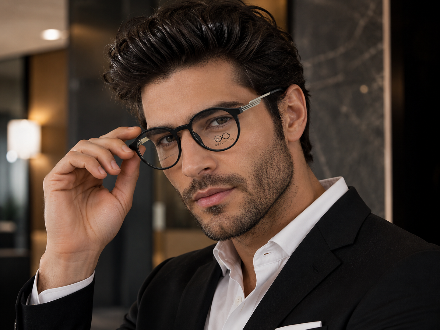 RETIFOCUS Round Optical Eyeglass Frames Mixed Material Unisex