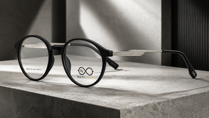 RETIFOCUS Round Optical Eyeglass Frames Mixed Material Unisex