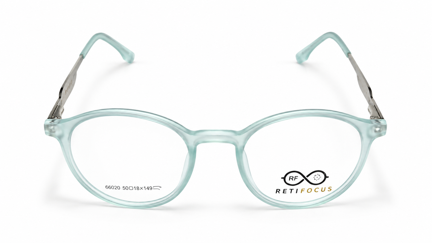 RETIFOCUS Round Optical Eyeglass Frames Mixed Material Unisex