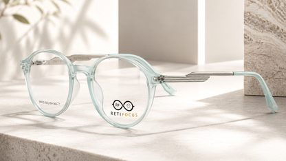 RETIFOCUS Round Optical Eyeglass Frames Mixed Material Unisex