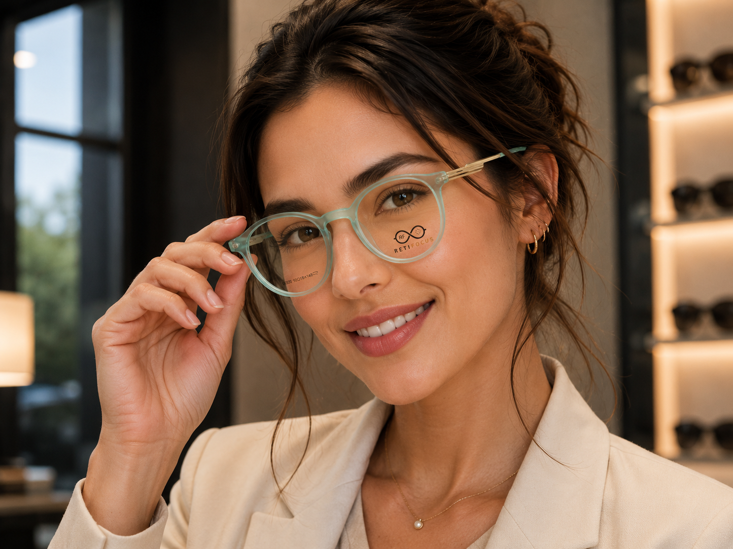 RETIFOCUS Round Optical Eyeglass Frames Mixed Material Unisex