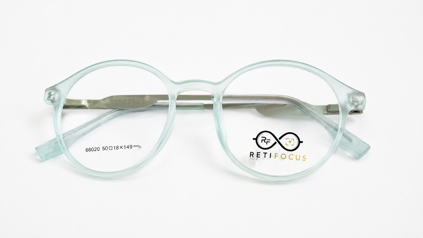 RETIFOCUS Round Optical Eyeglass Frames Mixed Material Unisex