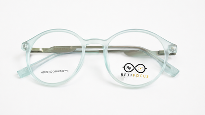 RETIFOCUS Round Optical Eyeglass Frames Mixed Material Unisex