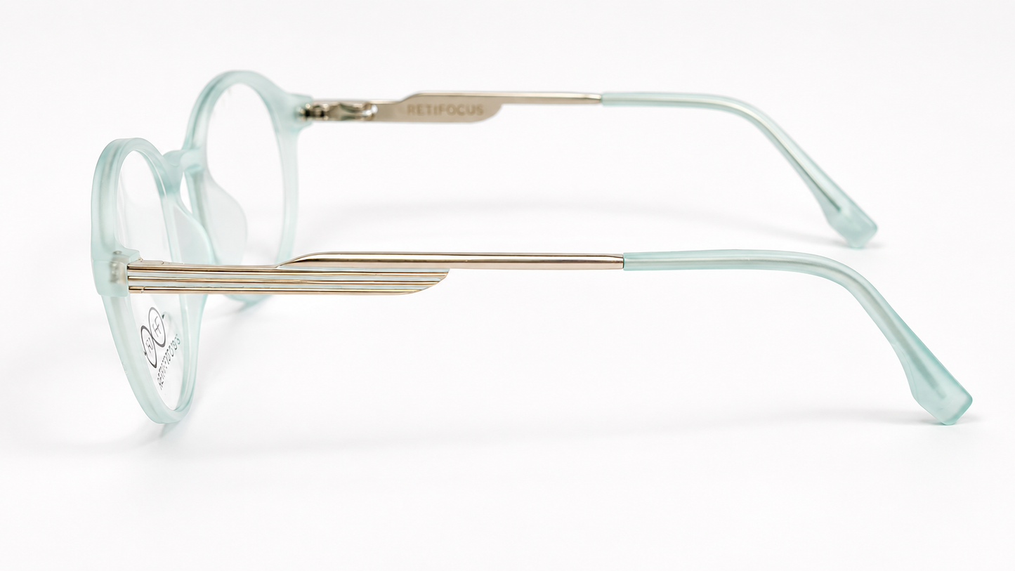 RETIFOCUS Round Optical Eyeglass Frames Mixed Material Unisex