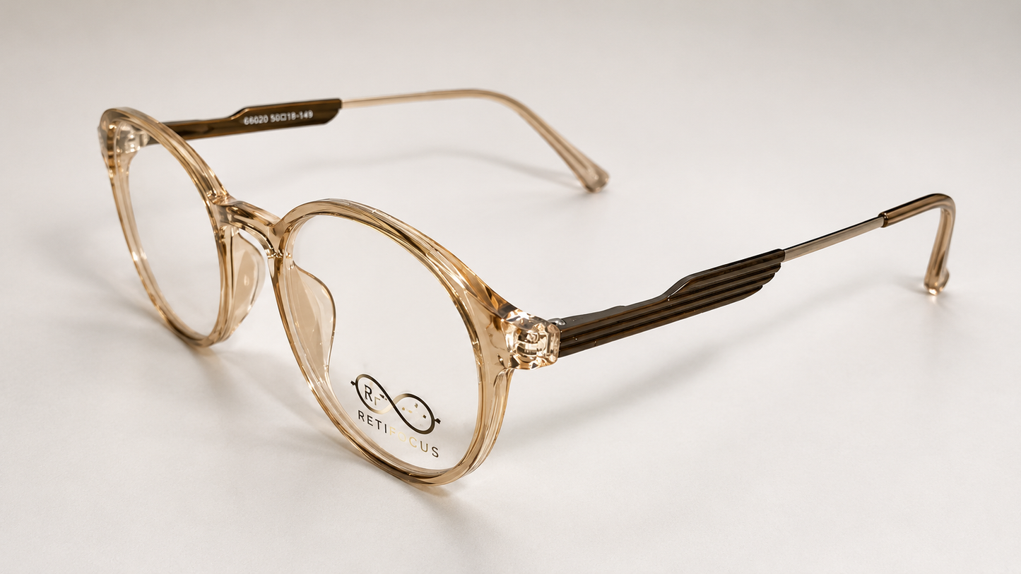RETIFOCUS Round Optical Eyeglass Frames Mixed Material Unisex