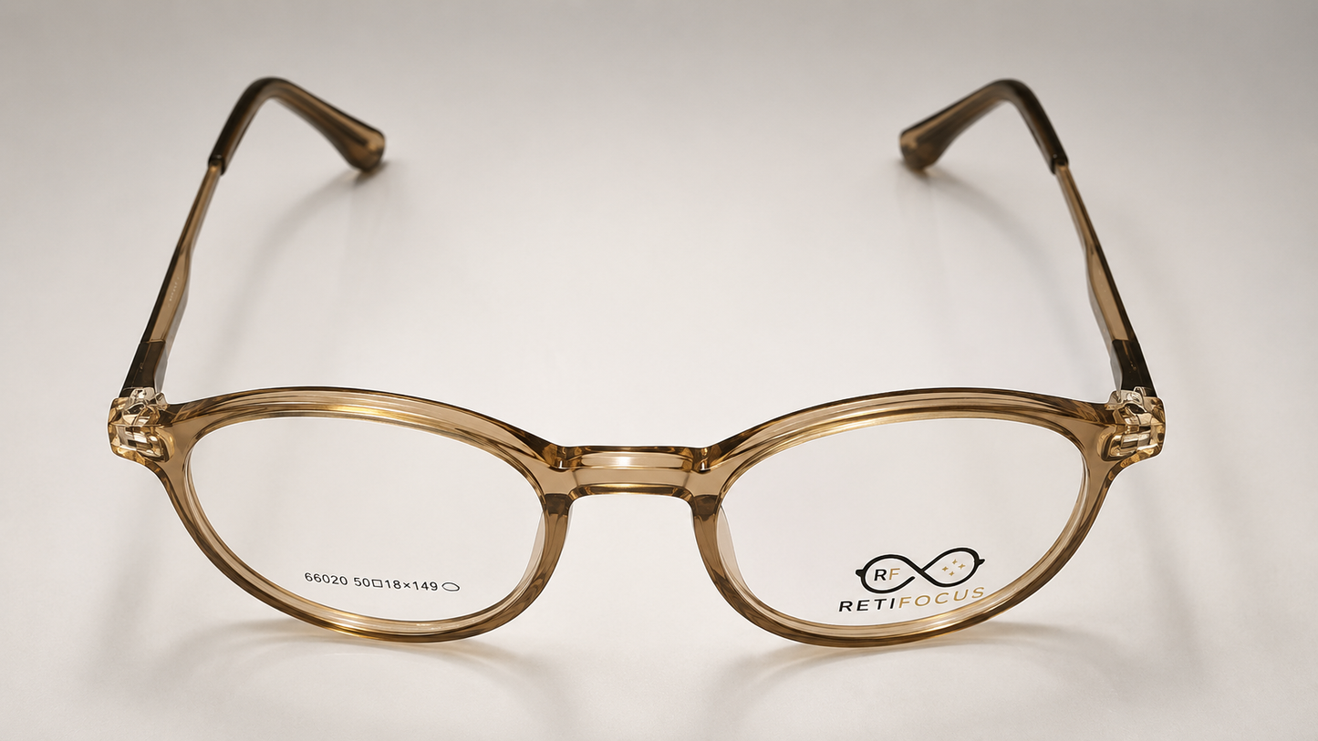 RETIFOCUS Round Optical Eyeglass Frames Mixed Material Unisex