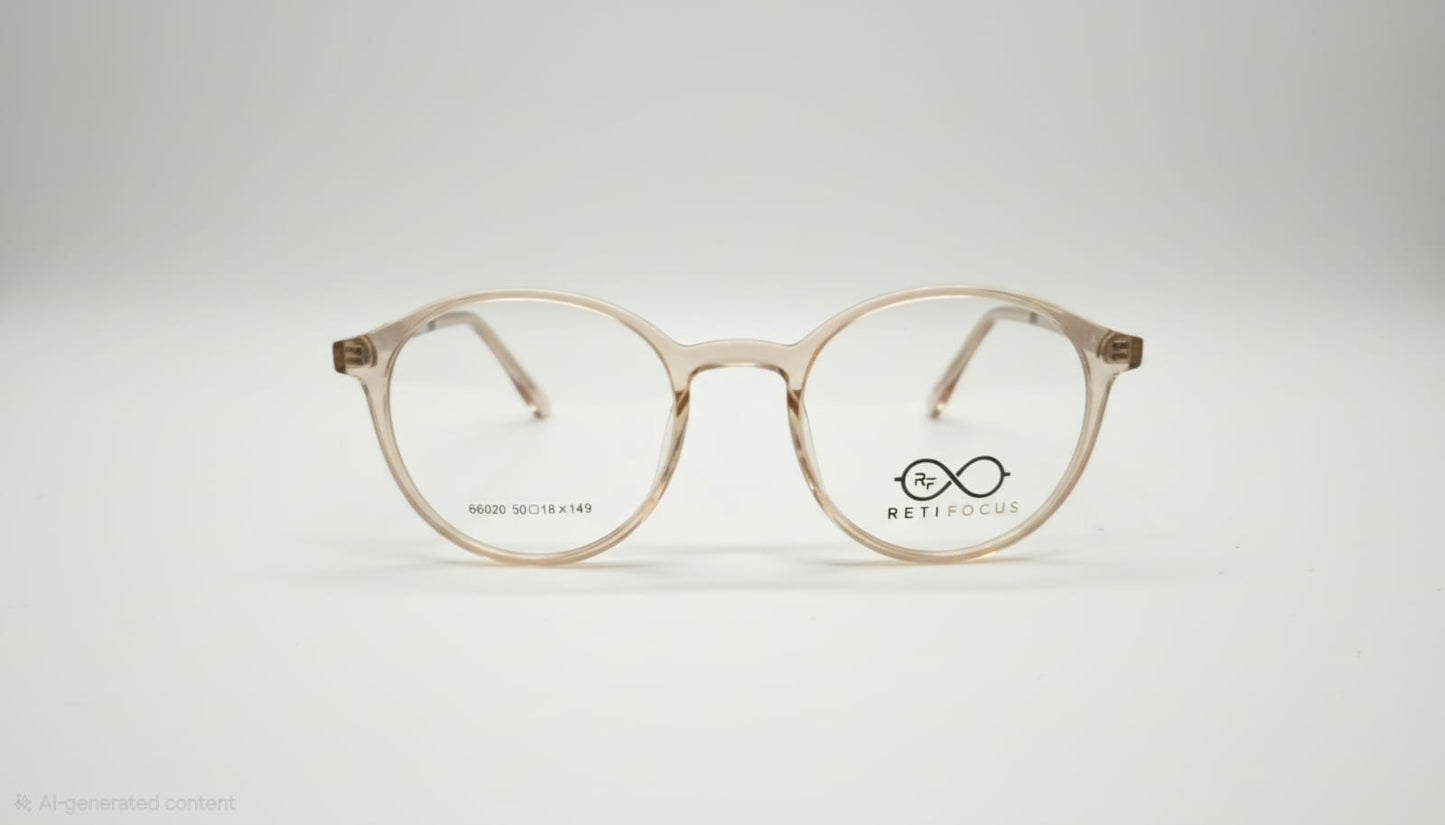 RETIFOCUS Round Optical Eyeglass Frames Mixed Material Unisex