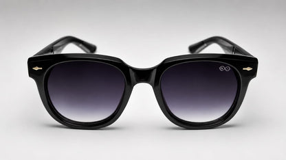 RETIFOCUS Square Black Sunglasses with Black Gradient Lenses