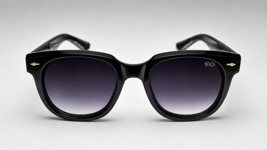 RETIFOCUS Square Black Sunglasses with Black Gradient Lenses