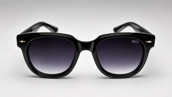 RETIFOCUS Square Black Sunglasses with Black Gradient Lenses