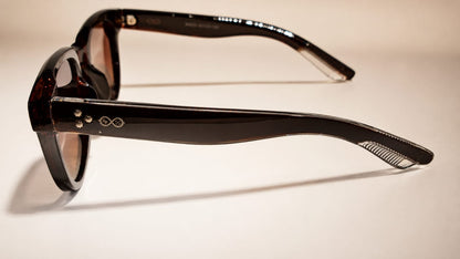RETIFOCUS Square Black Sunglasses with Black Gradient Lenses