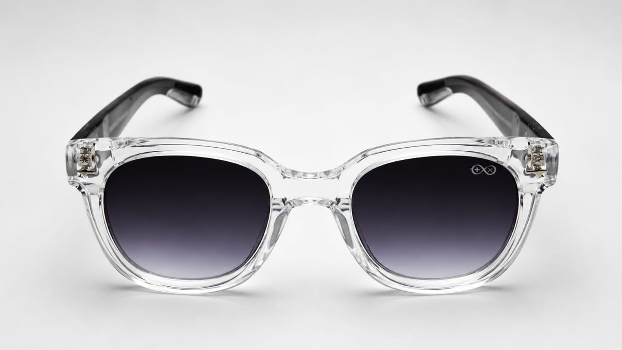 RETIFOCUS Square Black Sunglasses with Black Gradient Lenses