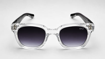 RETIFOCUS Square Black Sunglasses with Black Gradient Lenses
