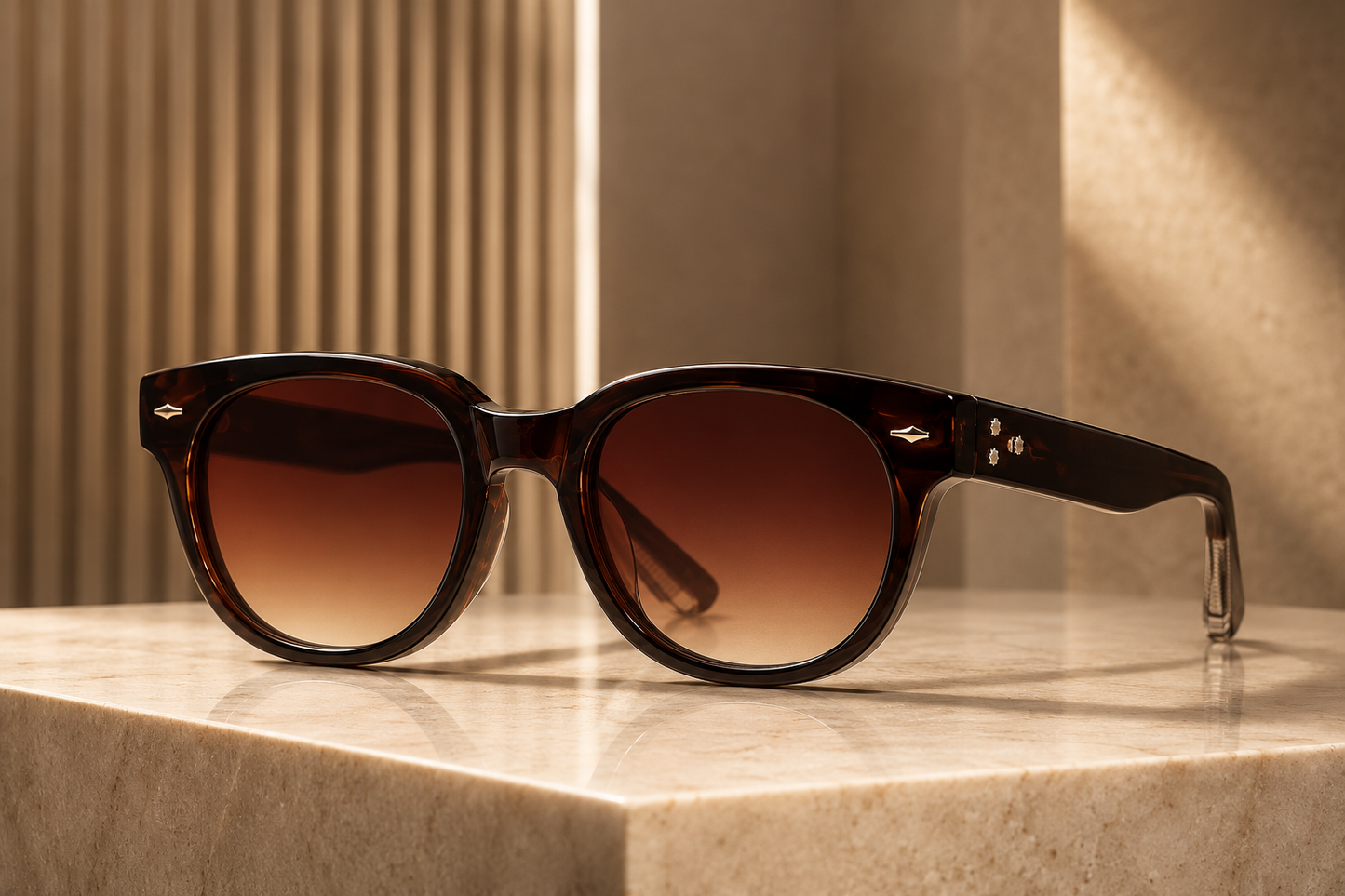 RETIFOCUS Square Black Sunglasses with Black Gradient Lenses