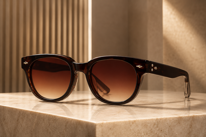 RETIFOCUS Square Black Sunglasses with Black Gradient Lenses