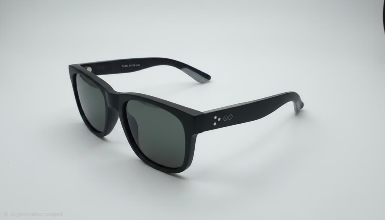 RETIFOCUS Square Black Sunglasses with Black Gradient Lenses