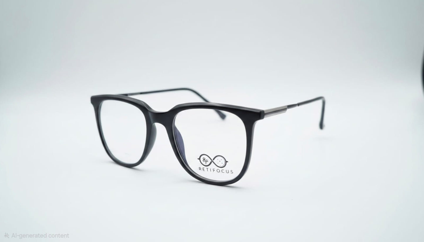 RETIFOCUS Square Optical Eyeglass Frames Mixed Material Unisex