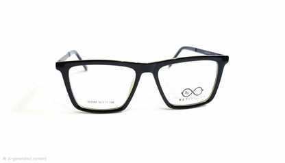 RETIFOCUS Rectangle Optical Eyeglass Frames Bold Plastic Mixed Material Unisex