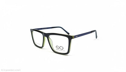 RETIFOCUS Rectangle Optical Eyeglass Frames Bold Plastic Mixed Material Unisex