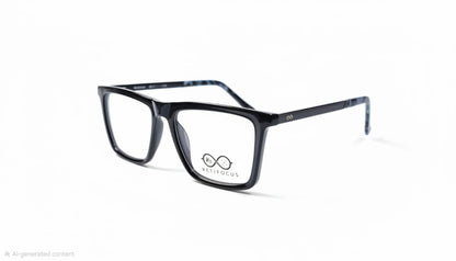 RETIFOCUS Rectangle Optical Eyeglass Frames Bold Plastic Mixed Material Unisex