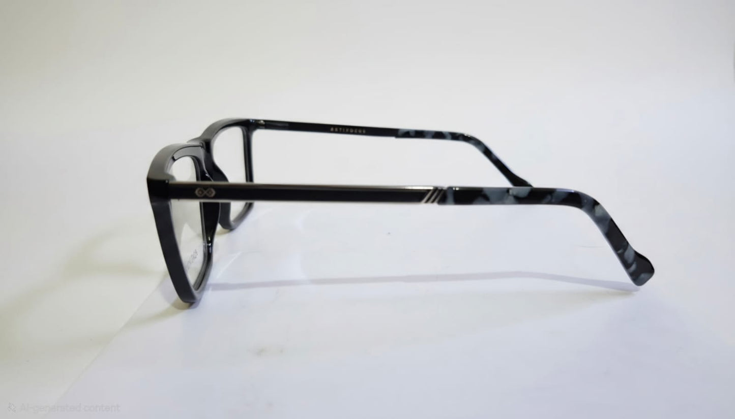 RETIFOCUS Rectangle Optical Eyeglass Frames Bold Plastic Mixed Material Unisex