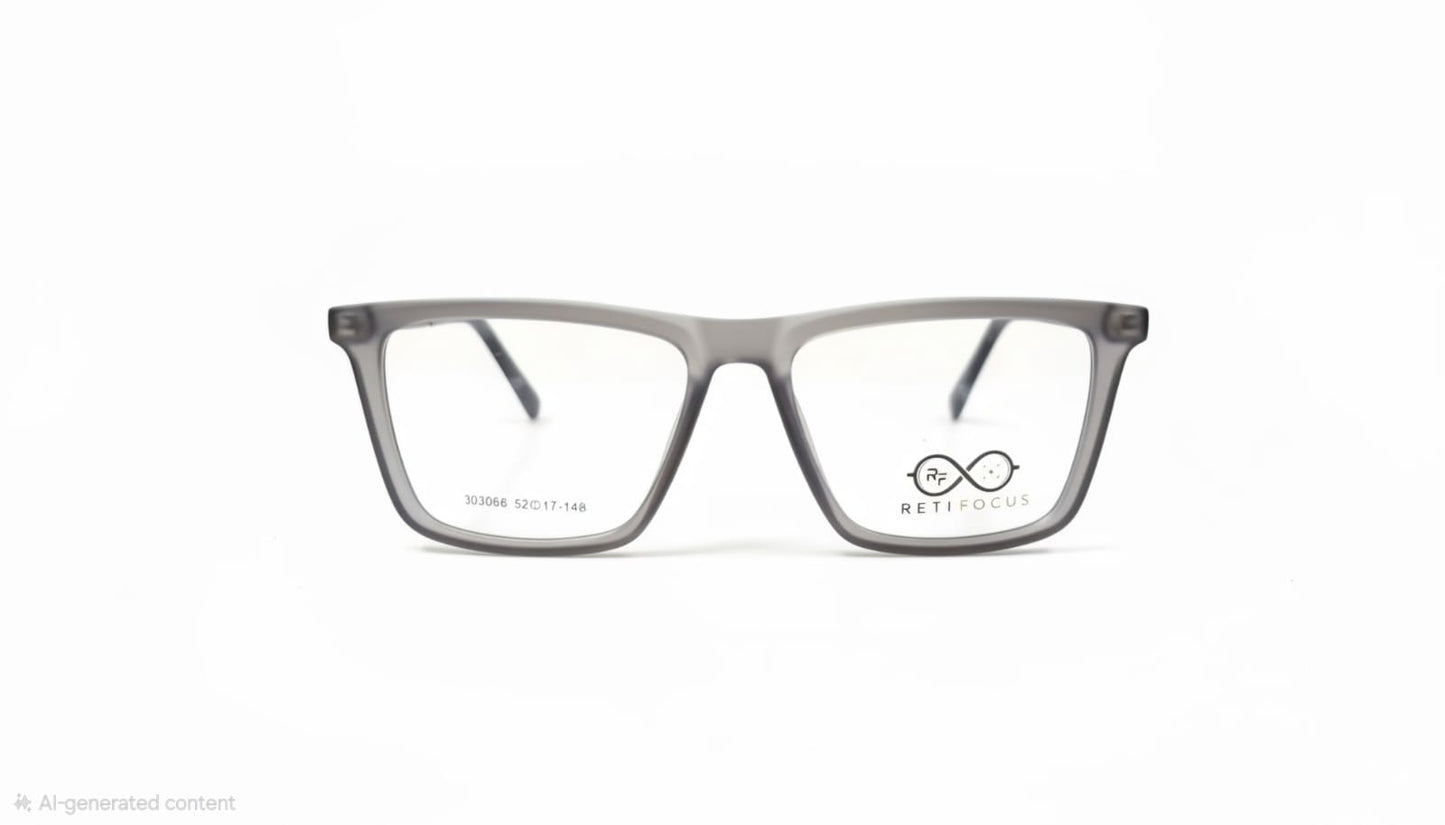 RETIFOCUS Rectangle Optical Eyeglass Frames Bold Plastic Mixed Material Unisex