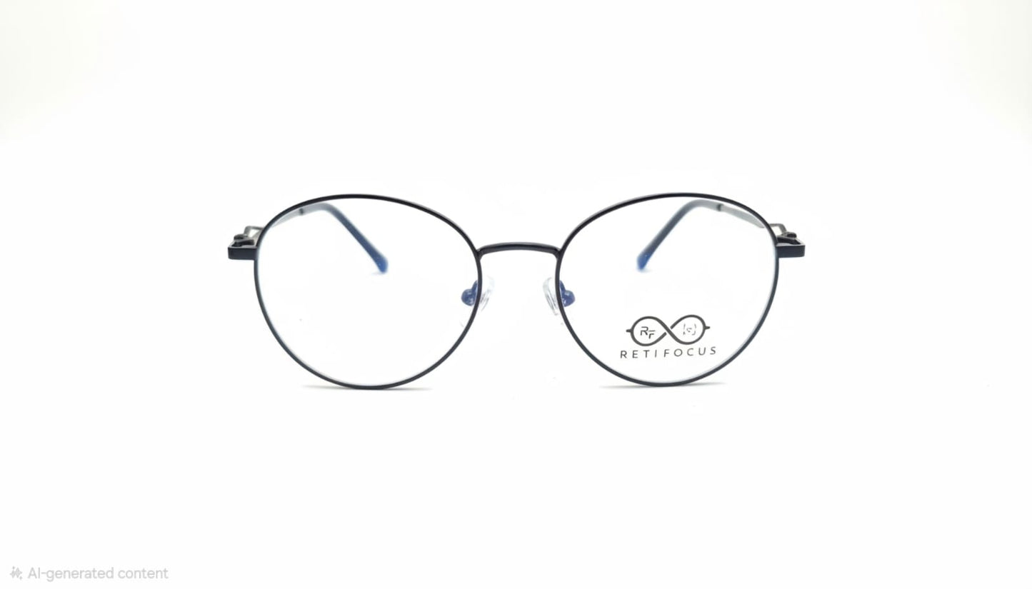 RETIFOCUS Round Metal Optical Frame Twisted Wire Temple Women 3 Colors