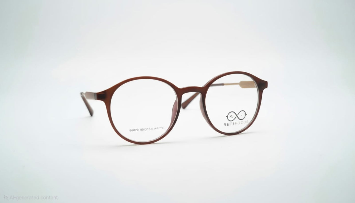RETIFOCUS Round Optical Eyeglass Frames Mixed Material Unisex